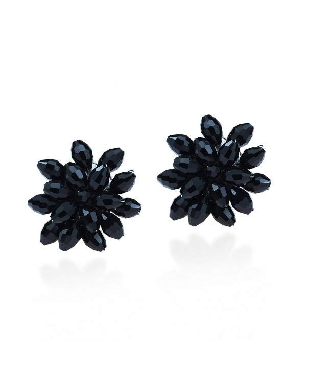 Dazzling Chrysanthemum Fashion Crystals Earrings