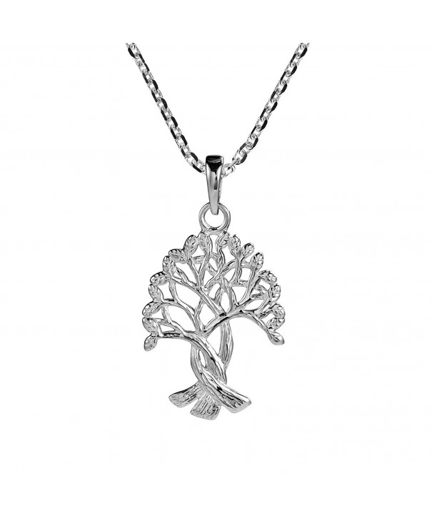 Intertwined Branches Binding Sterling Necklaces