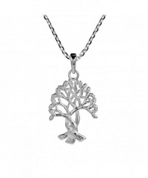 Intertwined Branches Binding Sterling Necklaces