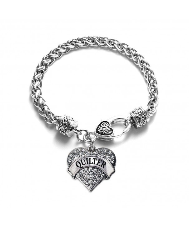 Quilter Classic Silver Crystal Bracelet