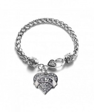 Quilter Classic Silver Crystal Bracelet