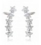 Boderier Earring Crystal Flowers Hypoallergenic