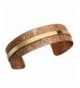 Womens Chic Copper Washed Cuff Bracelet