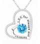 Aquamarine Anniversary girlfriend Birthstone Swarovski