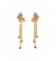 Yidarton Jewelry Rhinestone Butterfly Earring