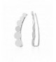 Sterling Silver Circle Climber Earrings