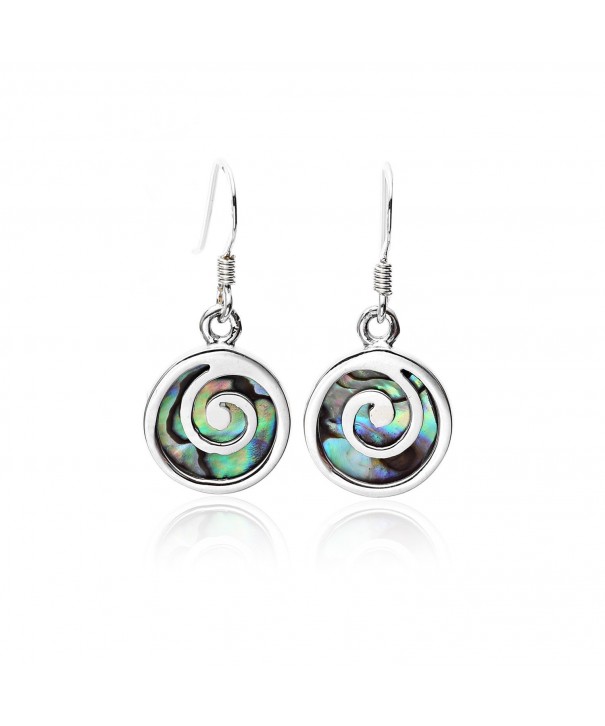 Sterling Abalone Shell Inlay Earring Women Nickel