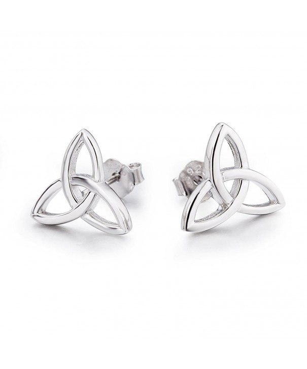 Sterling Silver Triquetra Earrings Triangle