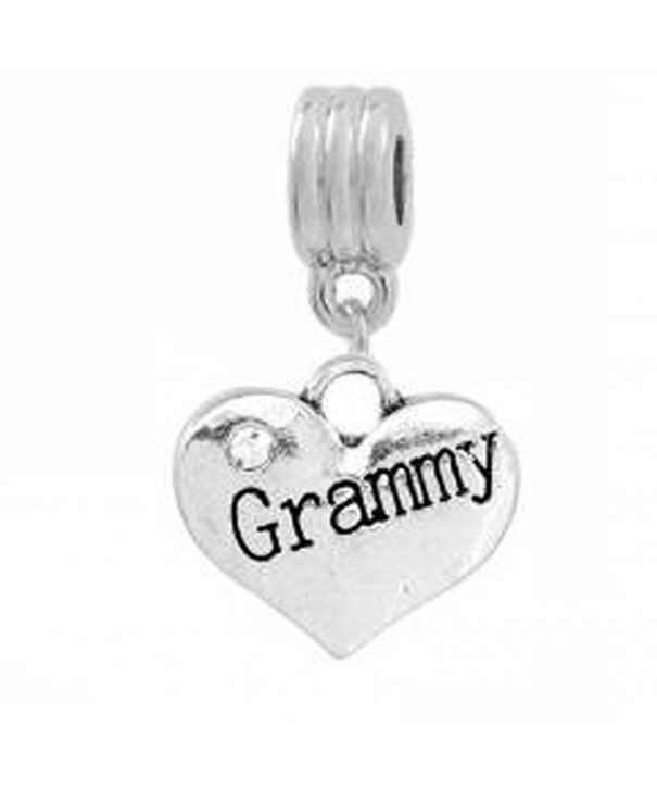 Grammy Engraved Heart Snake Bracelet