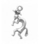 Sterling Silver Playing Kokopelli Facing