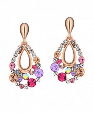 Neoglory Jewelry Multicolor Rhinestone Earrings