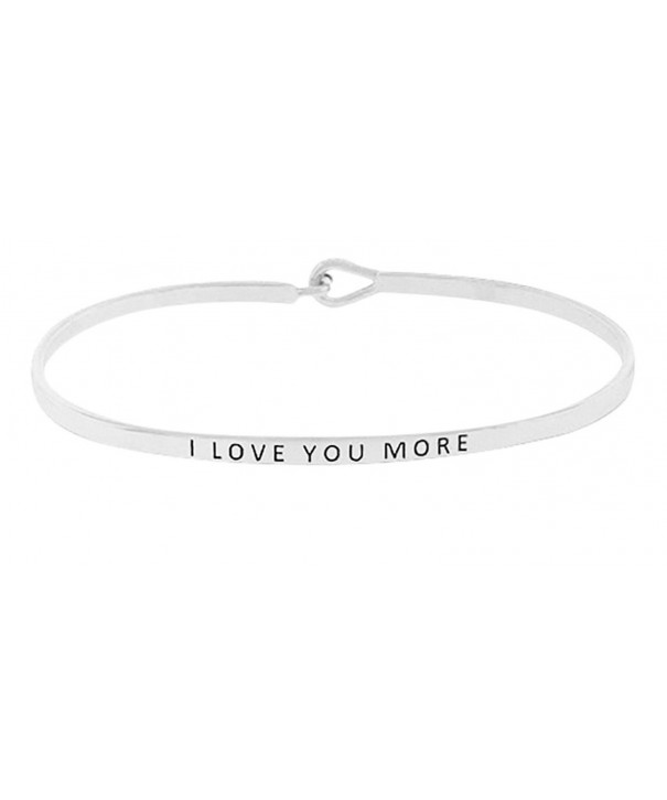 Sentimental Message Bangle Inspirational Bracelet