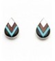 Multi Color Inlay Earrings Cheama