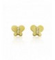 10KT Gold Butterfly Screw Earrings