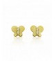 10KT Gold Butterfly Screw Earrings