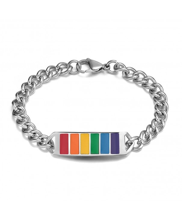 Jewelry Stainless Rainbow Bracelet Lesbian