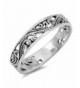 Filigree Fashion Stackable Sterling Silver