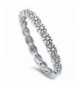 Cute Flower Band Sterling Silver