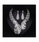 Hamer Feather Statement Necklace Earrings