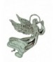 Guardian Brooch Rhodium Plated Crystals