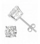 Sterling Silver Earrings Rhodium Plated