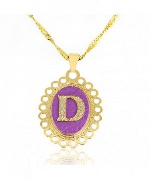 Personalized 24 Karat Initial Leather Necklace