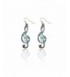 Patina Treble Clef Drop Earrings