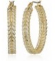 Lonna Lilly Gold Tone Hoop Earrings