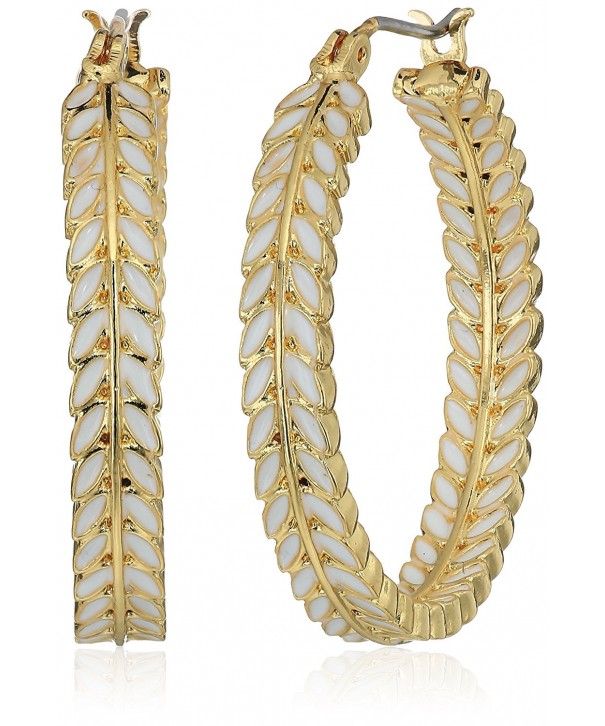 Lonna Lilly Gold Tone Hoop Earrings