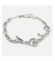 Crystal Musician Silver Plated Bracelet