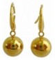 Yellow Plated Glitter Ornaments Earrings