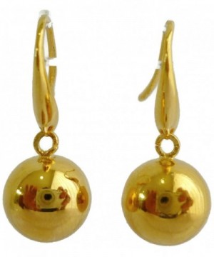 Yellow Plated Glitter Ornaments Earrings