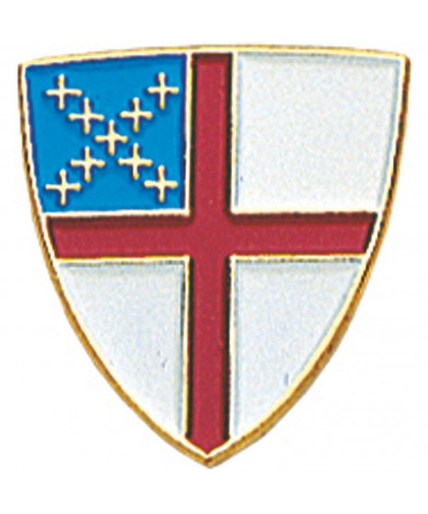 B 42 Episcopal Shield Religious Pin