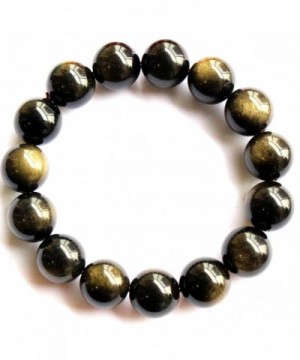 Natural obsidian Precious Gemstones Bracelet