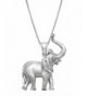 Sterling Silver Elephant Necklace Pendant