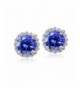 Platinum Flashed Silver Zirconia Earrings