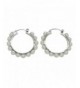 Sterling Cultured Freshwater Earrings Click Down