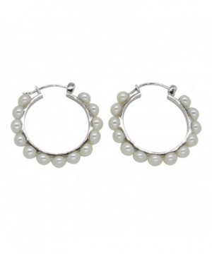 Sterling Cultured Freshwater Earrings Click Down