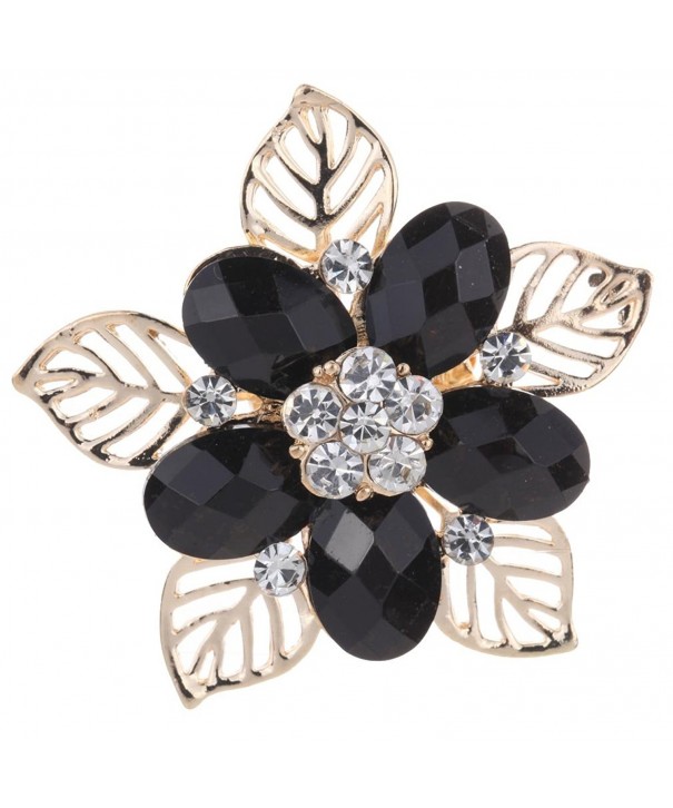 YAZILIND Jewelry Flower Hollow Brooches