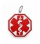 Sterling Silver Octagon Medical Pendant