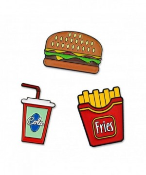 PinMarts Burger Fries Enamel Lapel