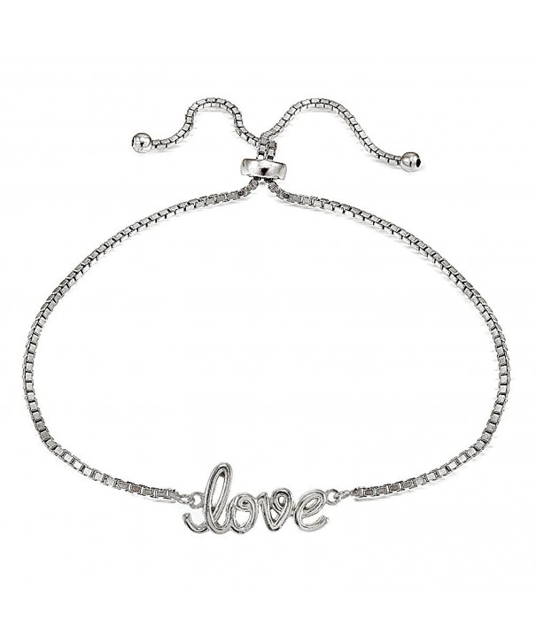 Sterling Silver Polished Adjustable Bracelet