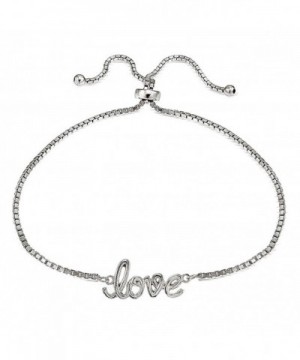 Sterling Silver Polished Adjustable Bracelet