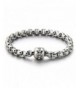 Stainless Ladies Bracelet Polished Zirconia