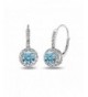 Sterling Leverback Earrings Swarovski Crystals