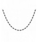 Sterling SilverBlack Rhodium Two Tone Necklace