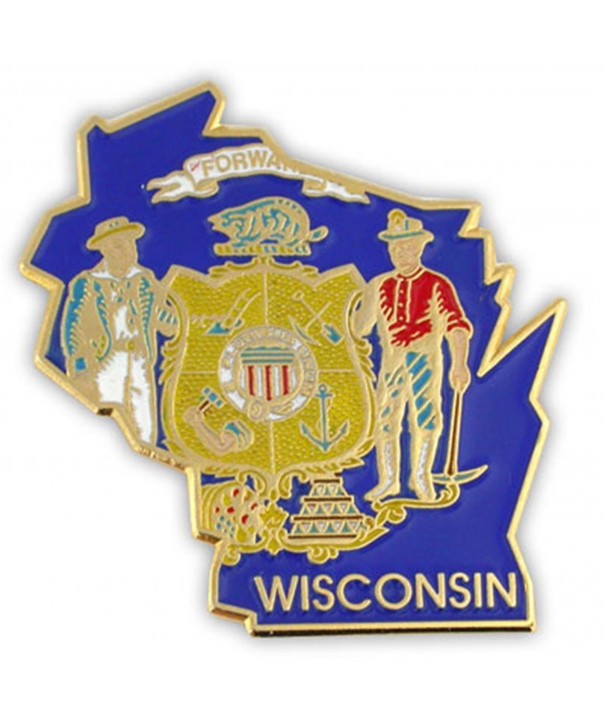 PinMarts State Shape Wisconsin Lapel