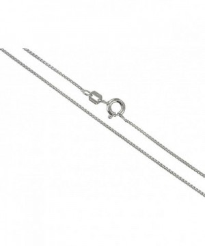 Sterling Silver 1 1mm Necklace rhodium plated silver