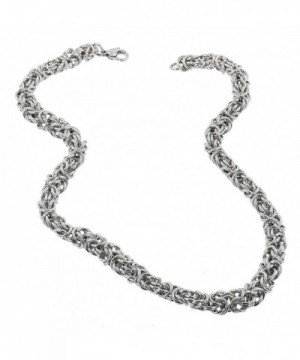 Stainless Steel 7MM Byzantine Necklace