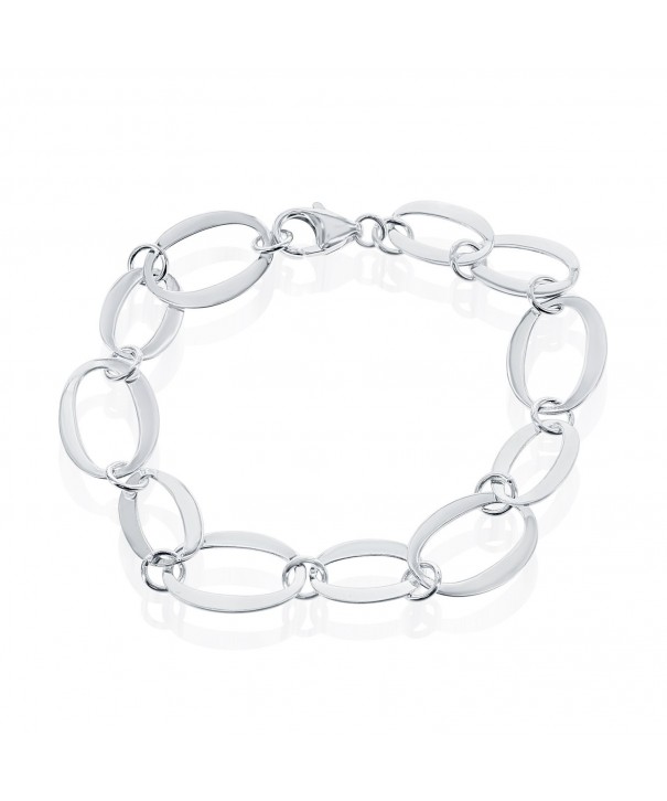 Sterling Silver Oval Link Bracelet